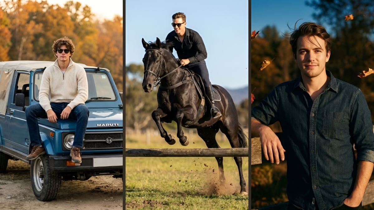 Gemini AI photo prompts, Boys portrait prompts, Cinematic outdoor portrait, Realistic AI editing prompts, Google Gemini photo ideas, Stylish AI portrait prompts, Outdoor portrait prompts, Gemini AI editing guide, Boys cinematic photography, AI portrait inspiration,