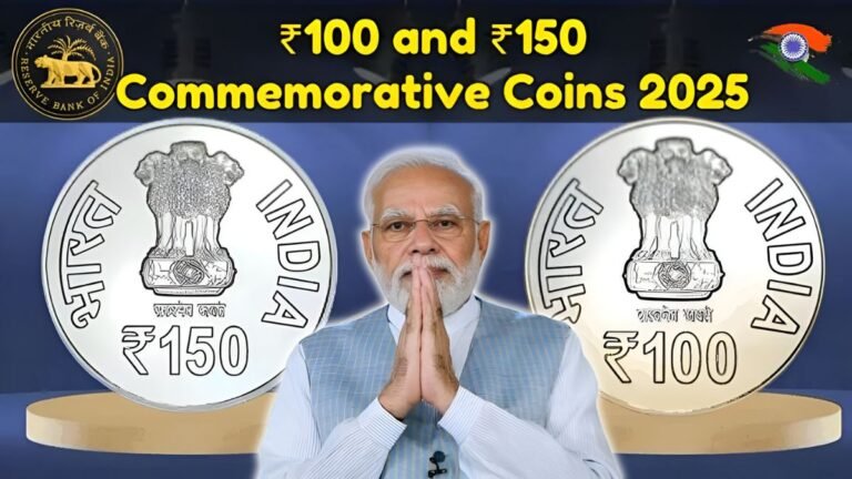 2025 commemorative coins, ₹100 coin design, ₹150 coin India, Indian commemorative coins, coin collector guide, RBI coin release 2025, new Indian coins, coin specifications India, ₹100 ₹150 coins, numismatic India,